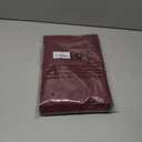 BGment Linen Burgundy Curtains 54 Inch Length for Short Window, Semi Sheer Drapes Lightweight Rustic Textured for Living Room Christmas Patry Decor Rod Pocket, 2 Panels Set, Each 42 Inch Wide