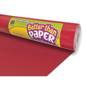 Teacher Created Resources Cranberry Red Better Than Paper Bulletin Board Roll (TCR77442), 48" x 144"