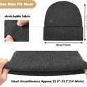 ZOORON Beanie for Women Men Ski Watch Cap Cuffed Plain Skull Knit Hat Soft Fisherman Winter Hat (Yellow)