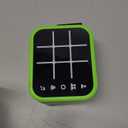 Rechargeable Tic Tac Toe Game Box with 5 Fun Brain Memory Games, Electronic Touchscreen Handheld Game, Portable Digital Puzzle Board Travel Toy, Gifts Choice for Kids and Adults (Green)