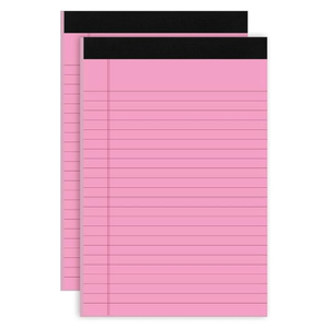 5pcs Legal Pads 8.5 x 11, Notepads 8.5 x 11 Inch,30 Sheets/Pack, Color Note Pads Clear Print Writing Pads of Paper, Memo Pads , Perforate Legal Notepads Paper , Wide Ruled Lined with Sturdy Back