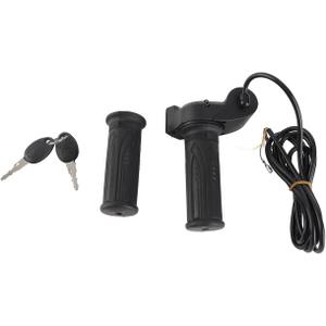 1 Pair EBike Throttle Grip, 12v-84v Universal Electric Bicycle Scooter Waterproof LED Display Handlebar Grip for Motorbike Motorcycle E-Bike Universal Electric Bicycle Scooter