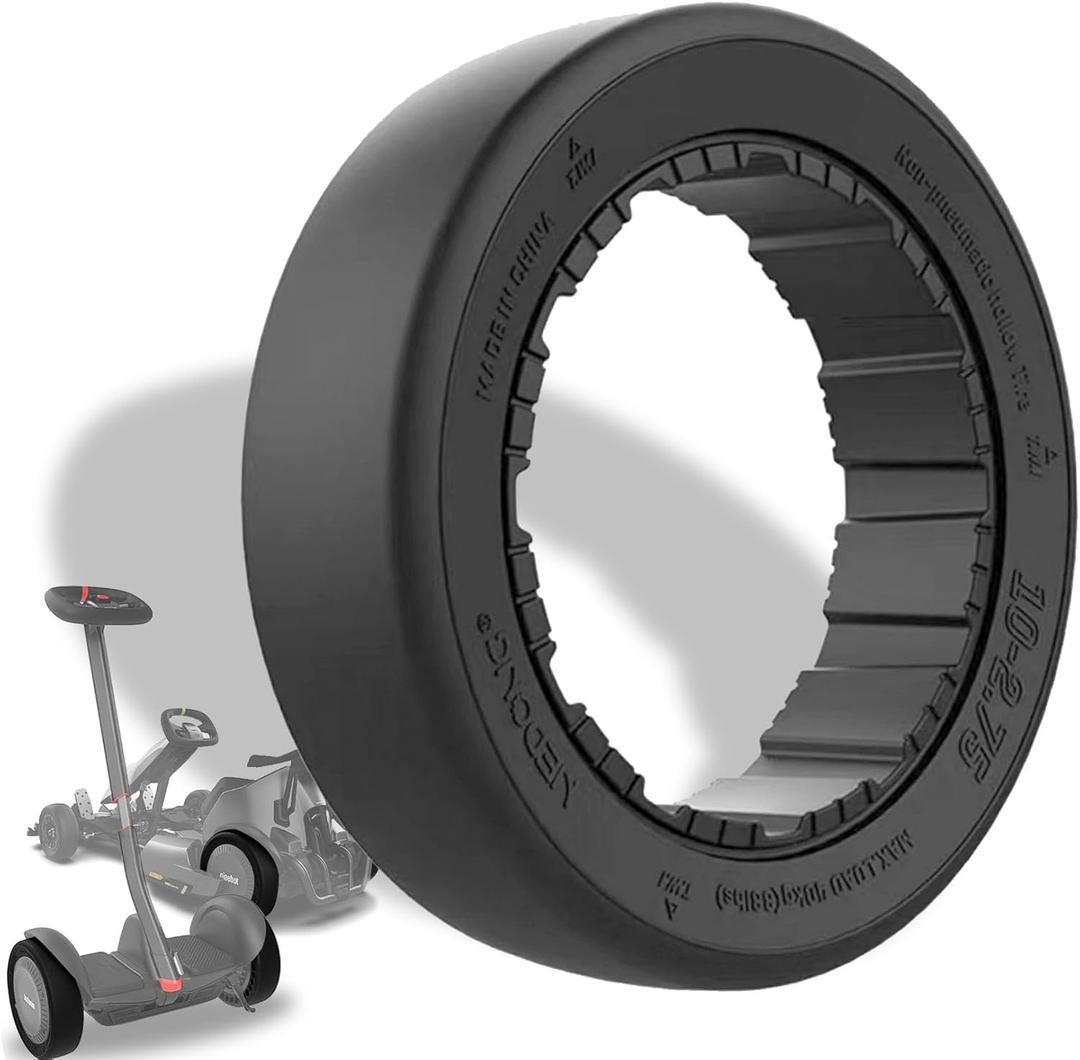 10x2.75 Quick Release Tire Replacement for Ninebot by Segway S MAX/Gokart PRO/Gokart Kit(with Ninebot S Max),Go Kart Kit Refit Parts 10-2.75 Electric Gokart Bundle Rear Tires