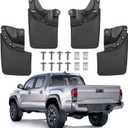 Mud Flaps Splash Guards for Toyota Tacoma 2016-2023, Front & Rear Fender Mudguards, Durable PP+TPE, Easy Install with Hardware (Set of 4)