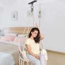 BeneLabel Ceiling Mount Swing Hanger with Bearing 900 LB Capacity Heavy Bag Hanger Stainless Steel Hanging Chair Mount 360 Swing Hardware for Aerial Silks, Punching Bag, Gymnast Ring