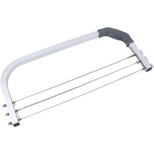 Adjustable Cake Cutter Leveler, Wire Cake Slicer Professional Layer Slicer Stainless Steel Cut Saw Baking Tools For Wedding Birthday Layer Cakes, Approx. 52*22*3cm / 20.5*8.7*1.2inch