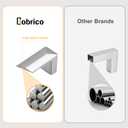 Gobrico 10 Pack 5 inch Hole Centers Kitchen Cabinet Handles, Brushed Nickel Cabinet Hardware, Solid Zinc Alloy Drawer Pulls, 5-3/8" Total Length for Bathroom Cupboard