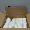 10 Pack Composite Plastic Flower Vases Bulk, 8" Ivory Modern Style Vases for Centerpieces, Small Unbreakable Bud Vase, Tall Conic Floral Vase for Bouquet Home Decor Wedding Party Dinner Table