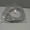 Miucui [10-Pack 48 Inch] 1/2" FIP x 3/8" COMP Faucet Supply Lines, Bathroom Faucet Hose Connector, 304 Stainless Steel Braided Water Supply Line