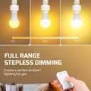 DEWENWILS Remote Control Light Socket with Dimmer, Wall Mounted Wireless Light Switch with 100FT Range & E26/E27 Socket, Wireless Light Bulbs Socket Switch for Closet, Garage, Basement, ETL Listed