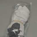 Mens 100% Cotton Cushioned Ankel Socks, Athletic Performance Running Moisture Wicking Breathable Quarter Socks (5 Pairs White)