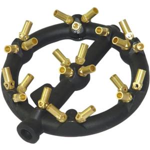 Powerful Propane Burner for Outdoor Cooking - 23 Brass Tip Jet Burner Ideal for Camping, Turkey Frying, and More with Stove Buddy Compatibility GB-23 LP(Propane Gas 23 Tips)