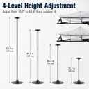 4 Pack Boat Cover Support Poles, 304 Stainless Steel, 4 Heights 15.7"-53.9"