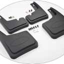 F150 Mud Flaps for Ford F-150 2021-2025 (Excludes Raptor Models) All Weather Mudflaps Splash Guards for Trucks/Front Rear 4pc Set/No Need to Drill Holes/Only Fit No Fender Flares' Model