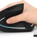 Lekvey Ergonomic Mouse, USB C Wireless Vertical Mouse, Dual Mode Rechargeable USBA & TypeC Ergo Mouse, 1600 DPI, Relieves Wrist Pain and Carpal Tunnel, for Laptop Computer Mac MacBook PC, Black