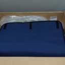 American Mahjong Tile Set,166 White Tiles Mahjong Set,4 Colors Mahjong Racks,Travel Mahjong Set with Blue Carrying Bag