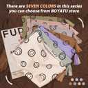 2 x Makeup Bag Small Cosmetic Pouch: Cosmetic Bag for Purse - Cute Make up Bags with Tassel - Gifts for Teen Girl (01-Khaki)