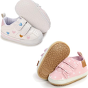 Clowora Baby Boys Girls Shoes Non-Slip Rubber Sole Sneakers Infant First Walking Toddler Crib Shoes Newborn Loafers Flats. 

Size: 12-18 Months Infant