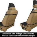VSHIELD Waterproof Neoprene Car Seat Cover, Sweatproof Non-Slip Seat Protector, Universal Fit for Front Bucket or Rear Bench Seat of Cars, SUVs, Vans, Trucks, Compatible with Airbags and Armrests