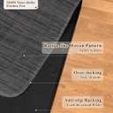 Soimeat Office Chair Mat for Hardwood Floor, 35.4" x 55" Non-Slip Desk Computer Chair Mat, PVC Floor Mat for Rolling Chair, Heavy Duty Wood/Tile Floor Protector Desk Rug for Home Office, Black