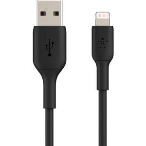 Belkin Boost Charge Lightning Cable - 6.6ft/2M - MFi Certified Apple iPhone Charger USB to Lightning Cable - iPhone Cable - iPhone Charger Cord - Apple Charger - USB Phone Charger - Black