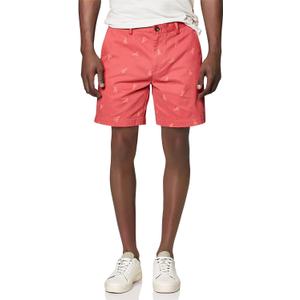 Amazon Essentials Men's Slim-Fit 9" Chino Short (Pink)
