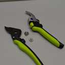 Lime Bypass Pruning Shears & Hedge Clippers - Cuts 3x Easier, Ideal for Seniors (Green)