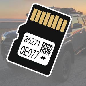2025 Navigation SD Card Map Update 86271-0E077 for Toyota Highlander, RAV4, Camry, Corolla, Tacoma, Tundra, Prius & More USA & Canada GPS Navigation Micro SD Card Update