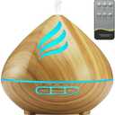 Professional Grade 500ML Essential Oil Diffuser, Aromatherapy Experience with 14 Color Lights, Multiple Timer Options, Diffusion Technology and Waterless Auto-Off System