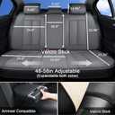 Coverado Car Seat Covers Full Set, Seat Covers for Cars, Gray Car Seat Protector Waterproof, Nappa Leather Car Seat Cushion, Car Seat Covers Front Seats and Back Fit for Most Cars