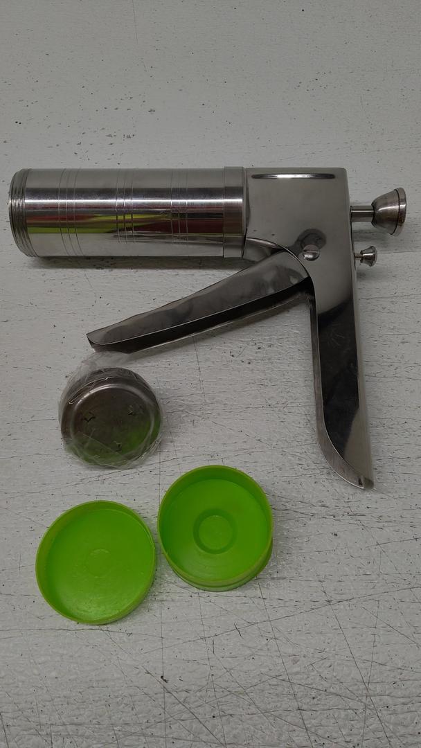 Stainless Steel Kitchen Press - 15 in 1 Jalies, Murukku, Cookies, Namkeen, Chakali, Sev, Farsan, Gathiya Maker