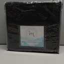 Hearth & Harbor Extra Deep Pocket Queen Sheets Sets - Fits Mattress 18-24 Inches Deep - Extra Deep Pocket Sheets - 6 Piece Queen Size - Black