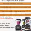 Blender Pitcher 64oz Low-Profile, Compatible with Vit 780 75-0 75-00 5000 5200 Vm0102 Vm0103 Vm0197 E310 Professional/Commercial/Classic Series etc Blender, Blender Container Jar Cup