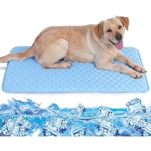 MARUNDA Dog Cooling Mat, Small - Self Cooling Mat for Dog and Cats, for Small Sized Pets (21-30Lb.) - Non-Toxic ，No Water Needed - Safe Use Dog Cooling Mat, ﻿