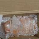 Pack of 10 Flat Oval Massage Stones, Pink Crystal Hand-Carved Stone for Massage Therapy, Deodorant and Salt and Sugar Scrubs, Spa Himalayan Salt Rocks