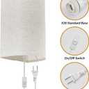 Plug in Wall Sconce, 3 Colors Wall Sconces Set of Two, Industrial Plug in Wall Light, Wall Sconce Lighting On/Off Switch Vintage Wall Lamp for Bedroom Living Room Hallway Porch