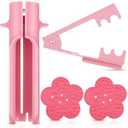 Lasnten 4 Pcs Rose Thorn Stripper Tool Thorn Remover Rose Cleaner Tool to Remove Leafs Thorns for Christmas Wedding Home Flower Shop DIY Florist Gardening Making Floral Arrangement(Green)