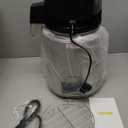 VEVOR 1.1 Gal Water Distiller, 0.3 Gal/H, Distilled Water Maker Machine 750W 0-99H Timing Set Temp Display, 304 Stainless Steel Countertop Distiller Glass Carafe Cleaning Powder 3 Carbon Packs, Silver