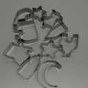 Eid & Ramadan Cookie Cutter Small Set - Stainless Steel Cutters - Total 10 Cutters