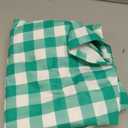 Sorfey Picnic Table Cover with Bench Covers -Fitted with Elastic, Vinyl with Flannel Back, Fits for Table 30"x 60" Rectangle,Water Proof, Checked Green Design