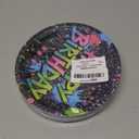 60PCS Neon Birthday Party Plates Glow Happy Birthday Party Supplies 7Inch Neon Dessert Plates Tableware Supplies Disposable Glow in the Dark Colorful Graffiti Dinnerware for K-Pop Parties Favors