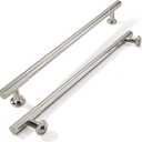 khtumeware 8 Inch Hole Center 10 Pack Polished Nickel Heavy Duty Solid Cabinet Pulls Kitchen Drawer Handles, for Dresser cabinets, cabinets, Door cabinets, Hardware