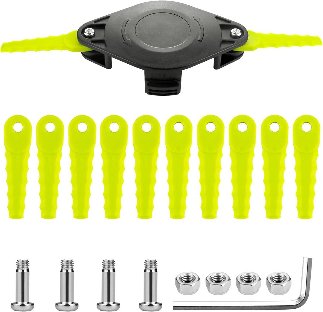 ACFHRL2 Weed Eater Bladed Head, 12 Blades and Screw Compatible with Ryobi One+ Head 18V, 24V and 40V RY40200/40021/24200/24021, P2000/P2002 String Trimmers (1+12+4) ACFHRL2 Weed Eater Bladed Head, 12 Blades and Screw Compatible with Ryobi One+ Head 18V, 24V and 40V RY40200/40021/24200/24021, P2000/P2002 String Trimmers (1+12+4)