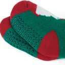 American Trends Baby Slipper Socks Christmas Toddler Fuzzy Socks Warm Fleece Non Skid Winter Socks (0-6 Months, Red Deer)