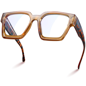 livho Oversized up to 99% Blue Light Blocking Glasses for Woman - Rectangle Fashion Glasses for Computer, Chic Preppy Frame