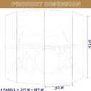 Portable Drum Shield | 4 Panels 2ft x 5ft | Factory-Installed Full-Length Stainless Steel Hinges | Acrylic Drum Sound Barrier | Cage for Church Use (4 Panels)