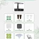 Hydroponics Growing System Kits,Smart Indoor Herb Garden with 24W LED Grow Light Planting Height Adjustablewith,12 Pods Plant Germination Kit,with Quiet Pump, Ideal Gift for All Ages