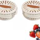 2026 New Draining And Preservation Basket, 2 In 1 Drainer And Strainer, Draining And Preservation Basket, Rotating Lid Mechanism, Durable Leak-Proof Easy Clean (2pcs, Brown)