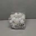 Prextex 36 Piece White Christmas Ornaments and Balls - White Ornament Set with 3 Sizes and 6 Styles - Shatterproof Christmas Ornaments for Tree, Wreath, and Holiday Decor for Indoor or Outdoor Display