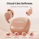 MUSICOZY Bluetooth 5.3 Sleep Earbuds, Wireless Sleep Headphones, Light-Weight Ear Buds for Sleeping, Silicone Ear Plugs for Snoring Blocking, Music Sleep Earplugs for Sleep Work Focus Travel (Pink)